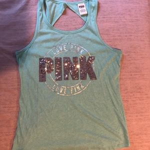 PINK bling tank top